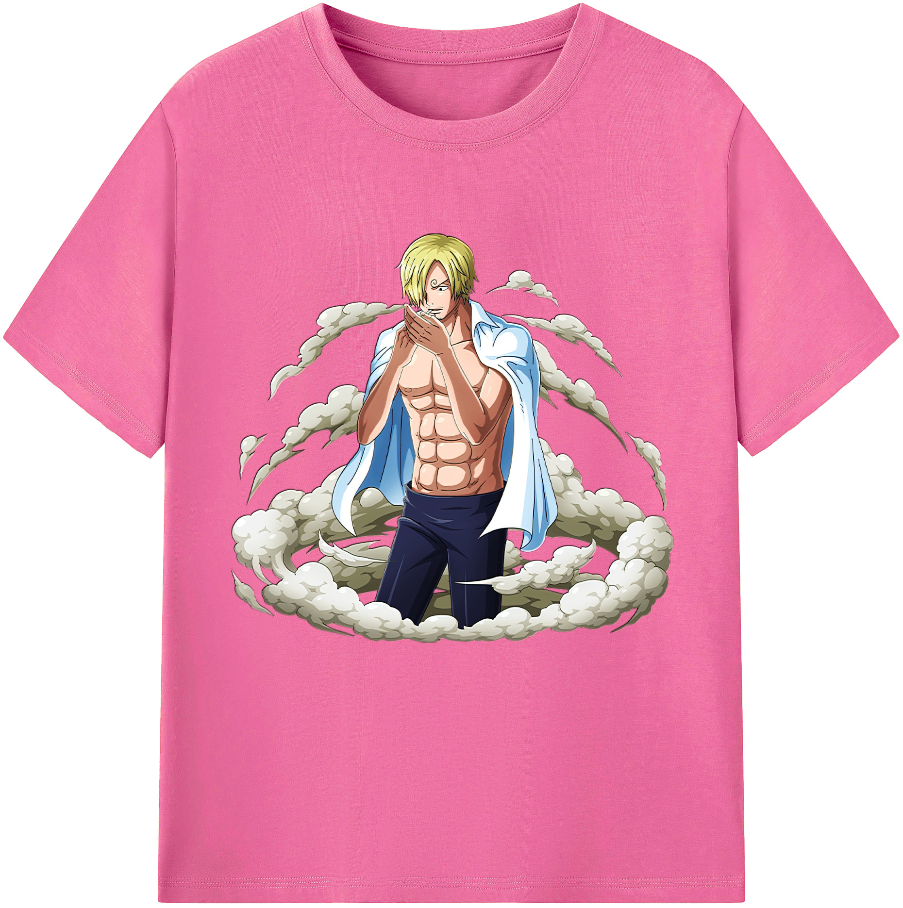 （画像用） ワンピース サンジ ONE PIECE Sanji レディースカジュアルプリントTシャツ（綿100％）